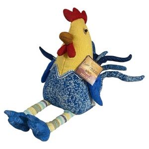 Cracker Barrel by Susan Winget Decorative Rooster Chicken Shelf Sitter, 11”, NWT